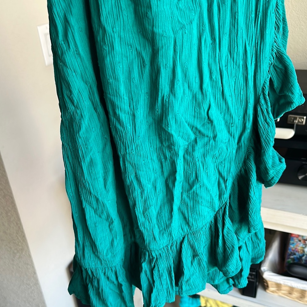 Teal O’Neill Ruffle Dress - Picture 5 of 5